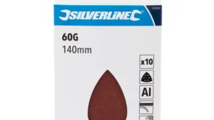 FEUILLES ABRASIVES TRIANGULAIRES AUTO AGGRIPANTES, Grain de 80 - 140 mm, 10 pcs