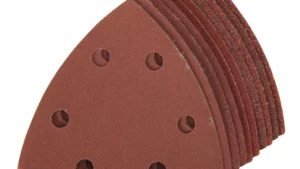FEUILLES ABRASIVES TRIANGULAIRES AUTO AGGRIPANTES 90mm Grain 60 -10 pces